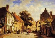 European city landscape, street landsacpe, construction, frontstore, building and architecture. 317 unknow artist